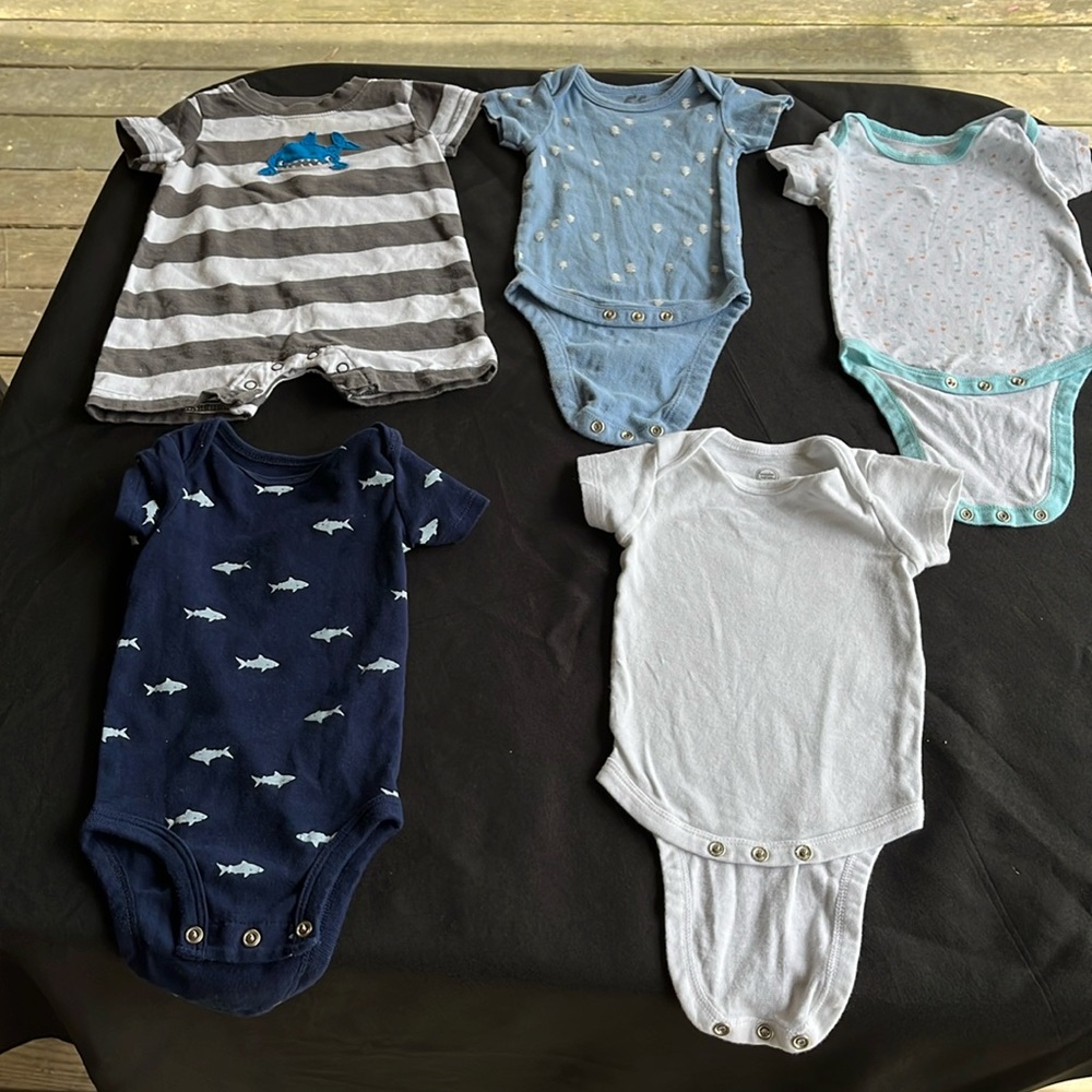 3-6 months, Child of Mine, Wonder Nation, and Carters.